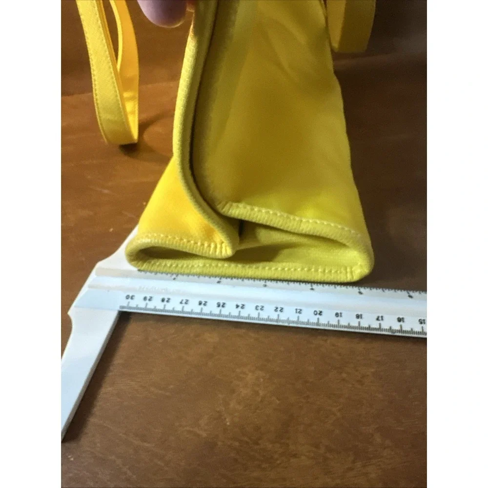 Capezio YElLOW Canvas Shoulder Bag Purse Tote 14X12